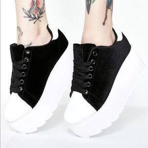 YRU Velvet Lala Platforms